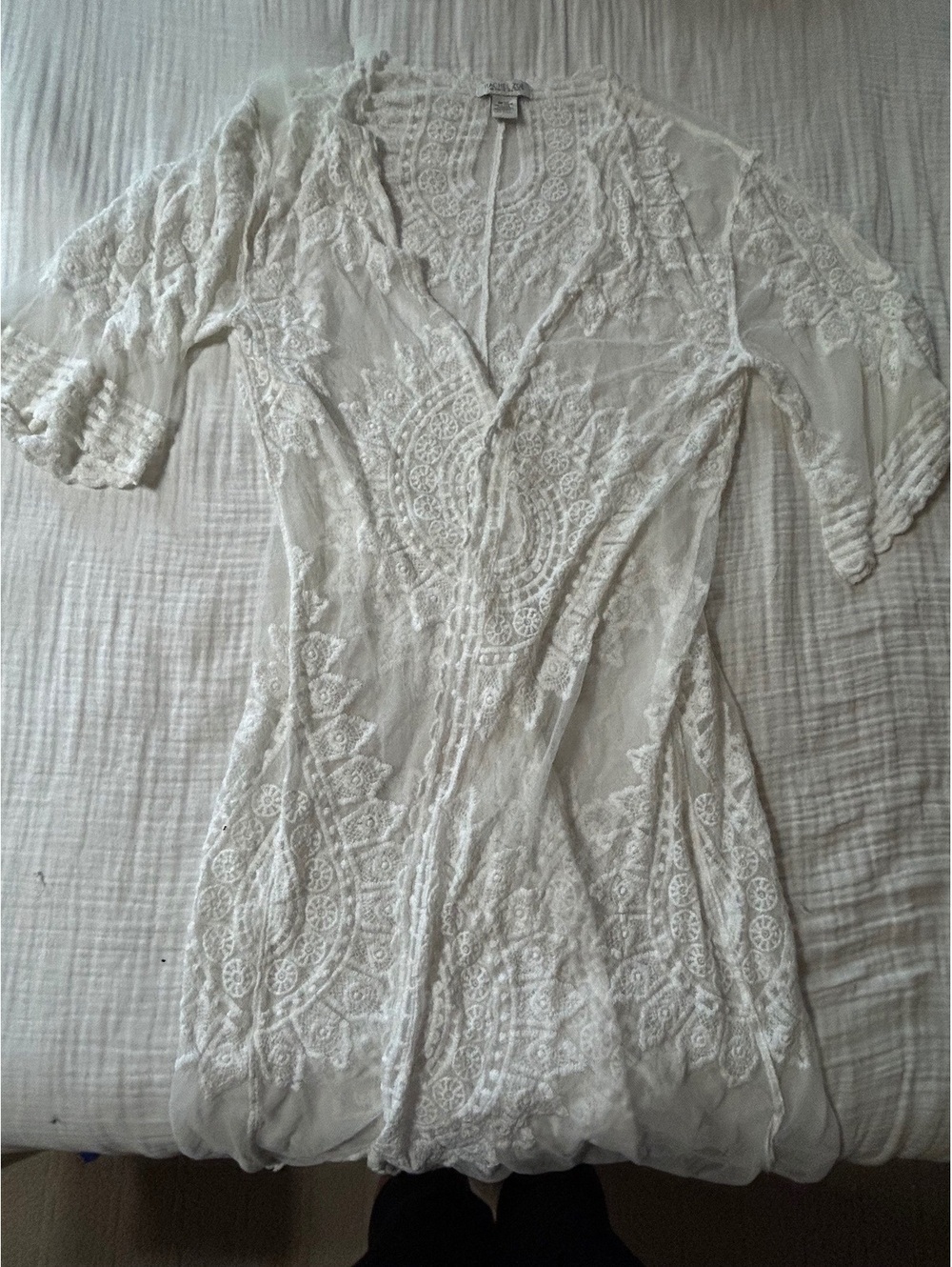 Rachel Zoe Crochet Lace Cover up Kimono